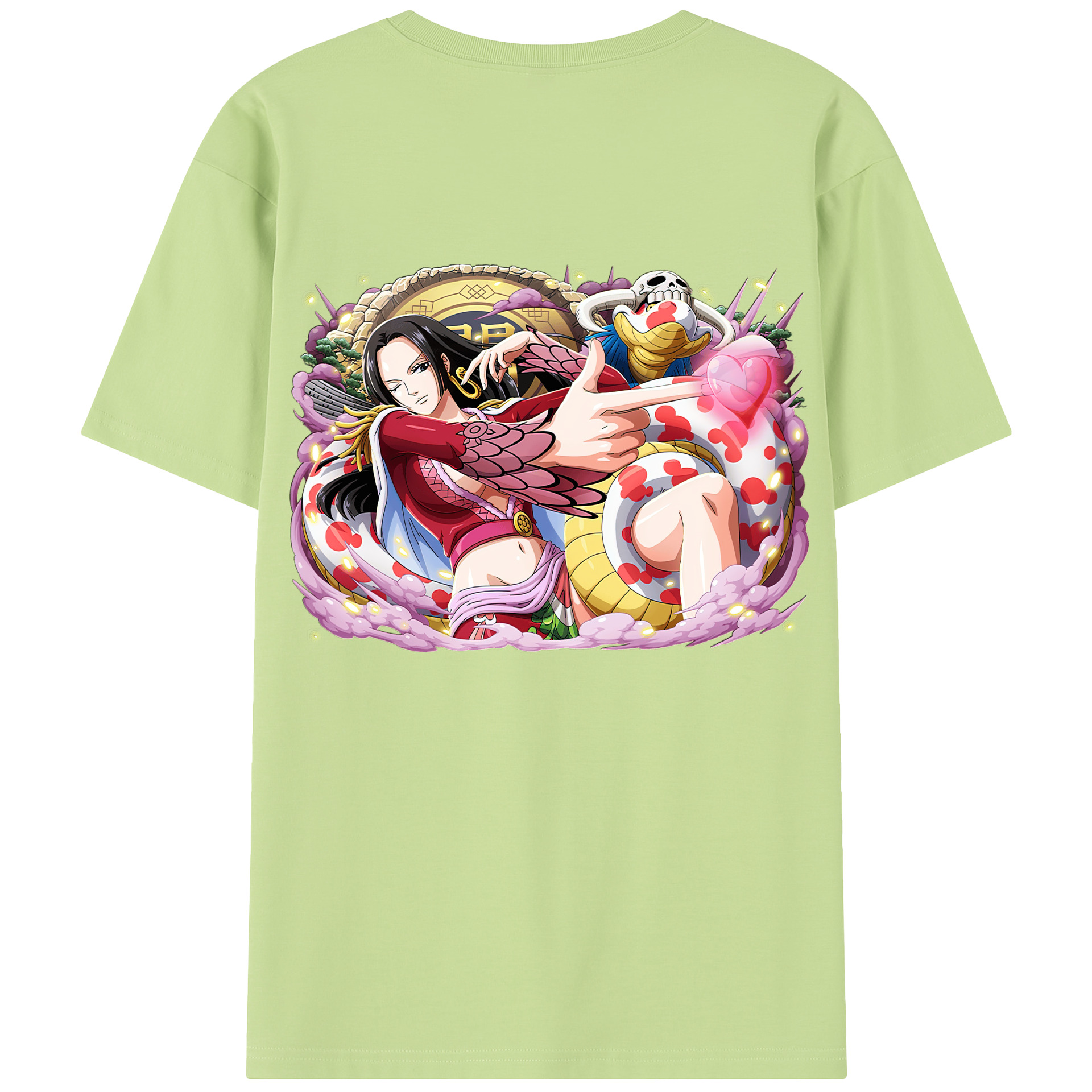 ワンピース ボア・ハンコック ONE PIECE Boa·Hancock 綿100％半袖Tシャツ（背面プリント）